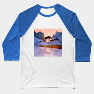 Digital Landscape 1 Baseball T-Shirt